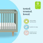 Baby Crib 3-in-1 Convertible Toddler Bed Daybed Light Sage W4901lshy Adjustable