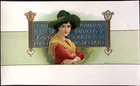 Gran Manufactura De Tacacos Embossed Cigar Box Label Striking Woman In Camp Hat
