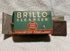 Vintage Antique Brillo Cleanser Soap Box 1940s