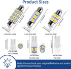 42pcs Super Bright White Led Interior Car Lights Bulb Kit