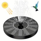 Solar Power Bird Bath Fountain Pump Upgrade 1 5w Solar Fountain With 6 Nozzle Aa