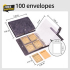 Seed Storage Organizer  200 Pockets Seed  Binder With 100pcs Sealing Envelopes