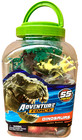 Adventure Force  55 Piece Jumbo Bucket Dinosaurs Play Set New