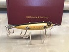 Vintage Heddon 179    sos     Glass Eye Wood  Lure In Shiner Scale-awesome  L787