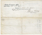 1860 Property Tax Bill 1861 Payment  Westchester County  White Plains  New York