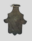 Antique Moroccan Rare Bronze Amulet Authentic Judaica Hamsa Talisman Kabbalah