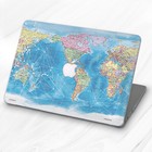 Geometry World Map Atlas Earth Hard Case Cover For Macbook Air 11 13 Pro 13 15