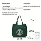 Starbucks Canvas Lunch Tote Bag Reusable For Women Work   Travel