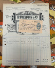 P  Phipps   Co Ltd   Northampton Brewers  6 Original 1940s Billheads invoices