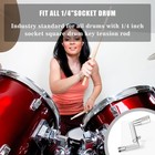 4 Pack Drum Keys Universal Tool For Tuning High Tension Drums Includes Speed Key