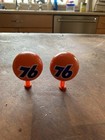 2 Union 76 Gas Station Antenna Ball Styrofoam With Electric Antenna Stops