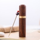 2 Pcs Wooden Storage Mini Sewing Tool Holder Tube