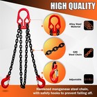 Adjustable Chain Sling 10ft 5 16     3 18 Ton G80 Alloy Steel Double Leg Slings