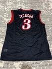 Allen Iverson Signed Philadelphia 76ers Jersey  3     Black Reebok Era