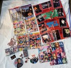 Vintage New Kids On The Block Lot Teen Beat Tapes Poster Pins Shoelaces Earrings