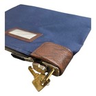 Mmf Locking Bank Bag Duck Canvas 12 X 9 Money Security 2 Keys Navy Blue