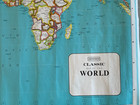 1960 s Hammond Classic Color Map Of The World 49 5  X 33  Vgt Huge Wall Poster