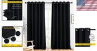 Premium Grommet Blackout Drapes - 118 Inches Long  Soundproof   Energy Efficient
