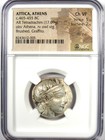 Attica Athens Silver Ar Tetradrachm 465-455 Bc - Rare Early Issue  Ngc Choice Vf