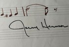 Jerry Herman Mqs   Musical Quotation Signed  Lifetime Coa 