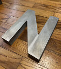 Vintage Industrial Aluminum Metal Sign Letter N  8in  Tall X 6 5in  Wide 