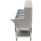 Kratos 28w-192 Stationary Three Pan Open Well Electric Steam Table With