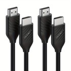 2 Pack Hdmi Cable Ultra High Speed 2 0 4k  For Hdtv Pc Laptop Gaming Ps3 4 5xbox
