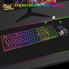 Wireless Rgb Gaming Keyboard And Mouse - Rechargeable Rgb Backlit
