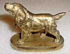 Vintage Golden Retriever Dog Brass Figurine  made In Japan
