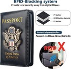 Passport Holder Wallet Cover For Men Women Family  Metal Us Badge Passport Case