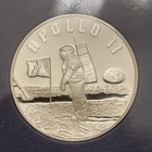 Sterling Silver Apollo 11 Medal  925 30th Anniversary Vintage Bu Coin Proof
