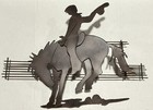 Mcm Bucking Bronco - Vintage 30    Metal Wall Art - Horse Ranch Rodeo