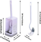 Marbarsse Bathroom Toilet Bowl Brush And Holder  Curved Design Toilet Brush For