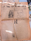 Newspaper 2 Sets Wwii Ww2 Dubuque T- Herald April 1945 Map Many Photos