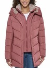 Andrew Marc Walker Rose Pink Insulated Faux Fur Hood Zip Puffer Parka Jacket Xl