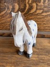 Swedish Carved Wood Hand Painted Folk Art 5 1 2    X 5   dala Style Horse Unusual
