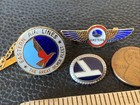 3 Vtg Eastern Airlines Service Pins Eagle The Great Silver Fleet Flight Wings