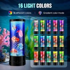 Bubble Aquarium Fish Table Lamp  16 Color Changing Sensory Night Light With R   