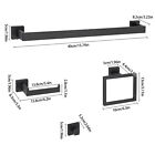 10-piece Matte Black Bathroom Accessories Set Wall Mounted Bathroom Towel Bars