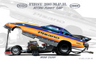 Mike Dunn Joe Pisano 280 Mph Funny Car 28x18  Poster 159