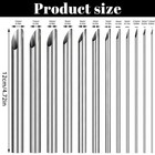12 Pcs Stainless Steel Clay Hole Punch Tools Silver Circular Pottery Cutters