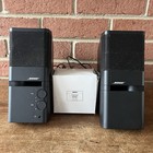 Bose Mediamate Computer Speakers Black W  Power Cables Manual Tested Very Good 