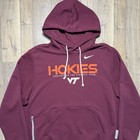 Nike Men   s Virginia Tech Hokies Maroon Dri-fit Sideline Pullover Hoodie Size Xl