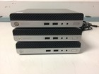Lot Of 3 Hp Prodesk 400 G3 Mini Intel I7 7th Gen 2 9ghz 16gb Ram 256gb Storage