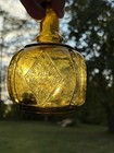 Antique 1871 Hayward s Hand Fire Glass Yellow Green Fire Extinguisher Original