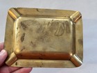1958 Vintage Brass Sandy Hill Iron   Brass Works New York Advertising Ashtray