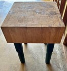 Vintage Farmhouse Butcher Block Cutting Board Table Kitchen Island 24   