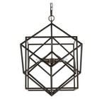 3 - Light Metal Chandelier  Hanging Light Fixture With Adjustable Chain