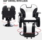 Recline All Purpose Hydraulic Barber Chair Salon Spa Beauty Equipment Heavy Duty