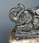 Vintage Hand Made Primitive Clay Elephant  Sculpture Rare One Of A Kind